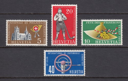 Switzerland ~ 1955 Publicity Issues Sc# 351-354 **/NH (ar070)