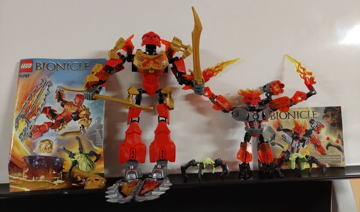 Lego Bionicle Tahu 70787 Master of Fire and 70783 Protector of