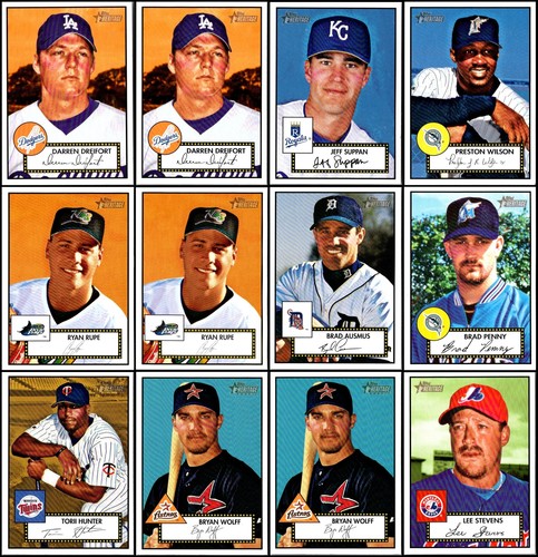 2001 Topps Heritage (43) Card Lot - UNIQUE FIND – ONE OF A KIND