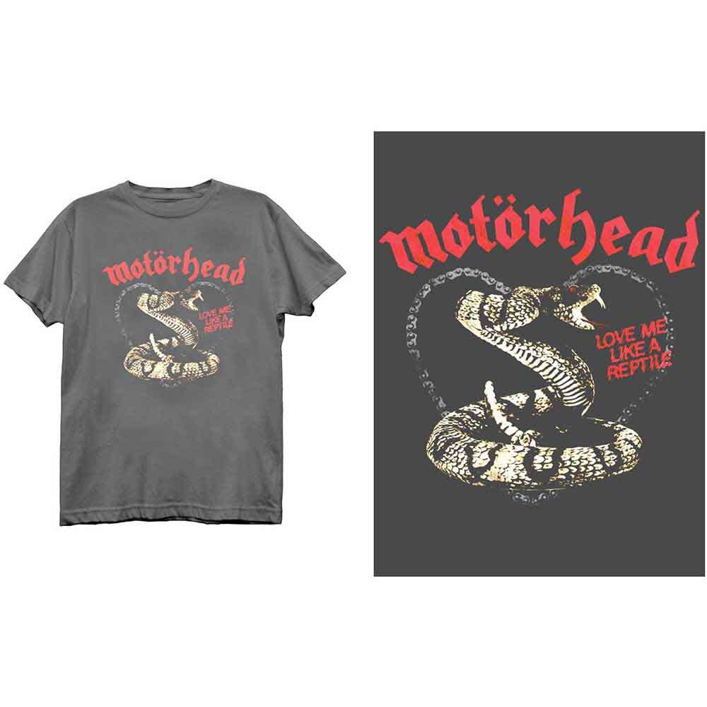 Maglietta Ufficiale Motorhead Per Uomo - Inghilterra - 100% Cotone Con Stampa Davanti E Retro