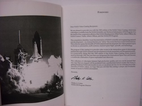 Vintage NASA Video Catalog 1993 Edition, Press Media Video Book, STI Program - Picture 5 of 11