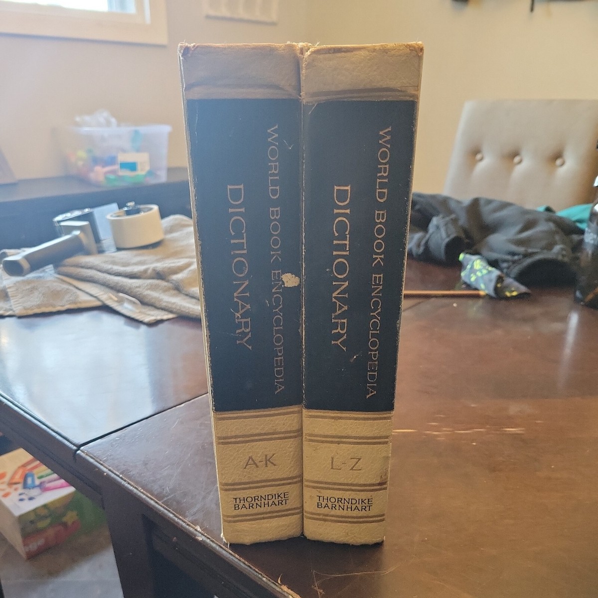 THE WORLD BOOK ENCYCLOPEDIA DICTIONARY 2 Volume Set Lot 1966