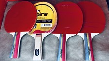 Mixed Table Tennis Paddles 4 Pre-owned Cause Of Storage Ping Pong