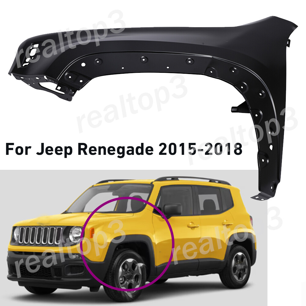 Primed Front LH Driver Side Fender for Jeep Renegade 2015 2016