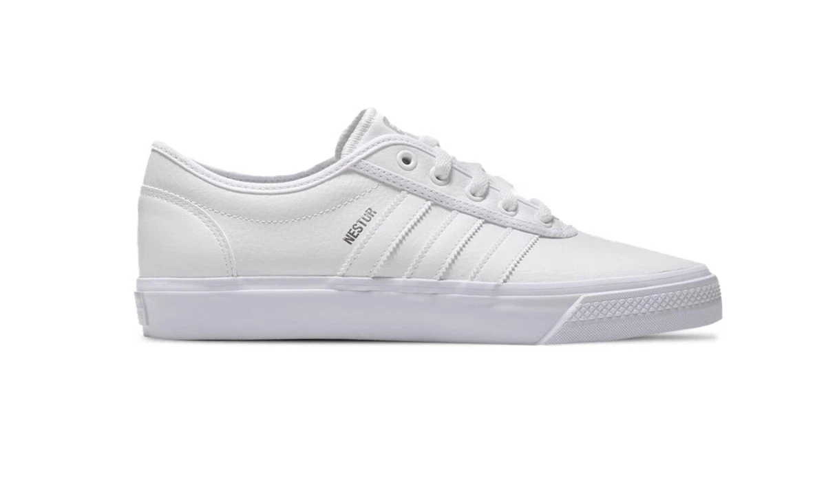 Adidas ADI EASE White Grey Skateboarding (D) (257) Men&#039;s Shoes | eBay