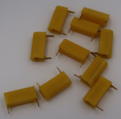 Lot Of (10) HH Smith Abbatron 325-107 PC Test Jacks 1/16  PCB Yellow Gold Plated