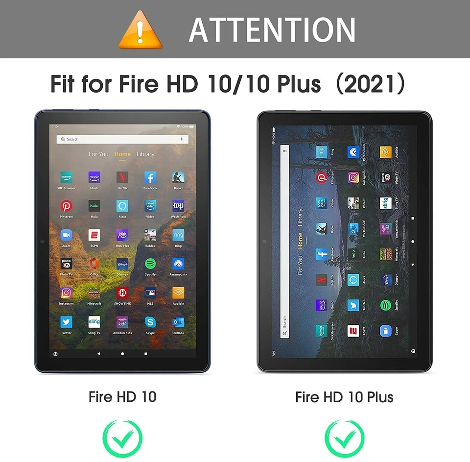 Amazon Fire HD 10 Tablet Case 10.1" 11th Gen 2021 Release Auto Sleep/Wake Cover - Image 3 of 4