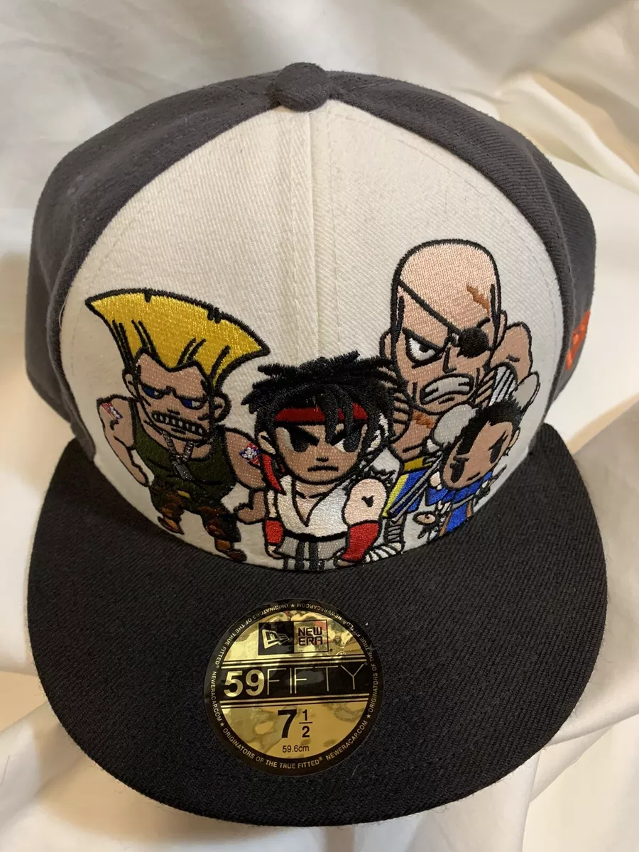 Tokidoki Streetfighter New Era Colab Fitted Cap 7 1/2 NWOT Rare  Collaboration