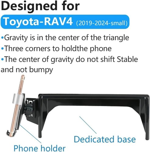 Car Phone Holder for 2019-2025 Toyota RAV4 LX XLE,2019-2025 Hybrid LE XLE SE ... - Photo 5 sur 8