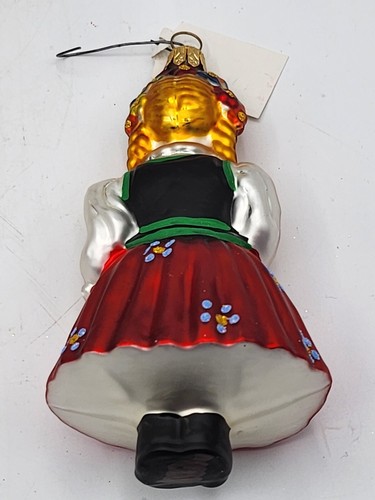 Set Of 3 Polish Glass Christmas Ornaments. Matryoshka Nesting Doll, Girl, Boy - Picture 4 of 7
