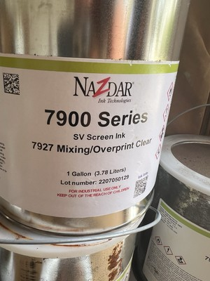 #ad #ad Nazdar 7900 Series Corogloss Screen Ink Mixing overprint Clear 1 Gallon NEW $77.00