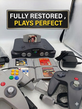 N64 Nintendo 64 Console Restored 2X Controllers James Bond Spy Games Bundle
