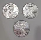2016 1oz Silver American Eagle/Liberty Coin $1 US Mint  X 3  (3 Coins in Lot)