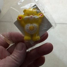 Care Bears Funshine Bear Miniature Figurine Plastic Yellow Small