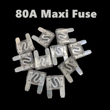 Pack 10-50 80 Amp Large Blade Style Audio MAXI Fuse for Car RV Boat Auto 80A US