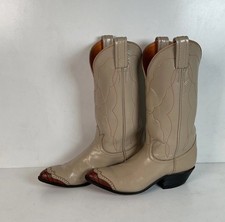 Vintage Tony Lama Cowgirl Boots Lizard Wingtip Narrow 5.5 A Women s 6.5