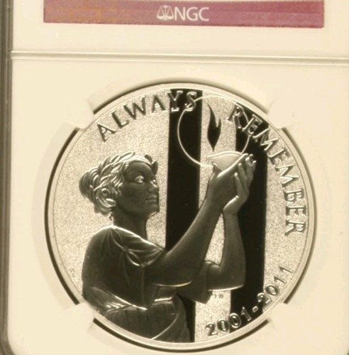2011 W, SEPTEMBER 11 MEMORIAL, Early Rel., Silver Comm. NGC, PF70, UCAM - Picture 2 of 5