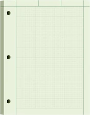 Engineering Paper 8.5 X 11, 100 Sheets Top Glue Binding Engineering Notebook, 5X