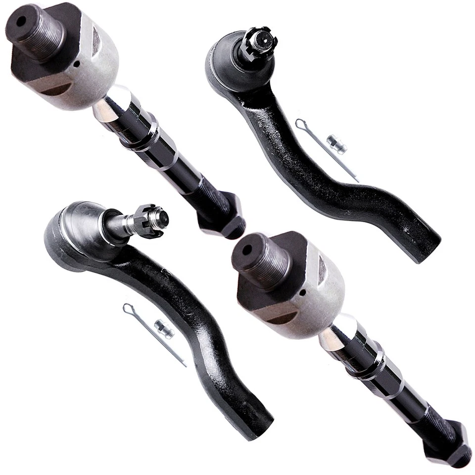 Front Steering Inner+Outer Tie Rod End Suspension For 2005-2019 Nissan Frontier - Image 3 of 4