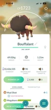 Pokémon Go Trade Shiny Bouffalant Regional - 1 mill dust trade / Unregistered