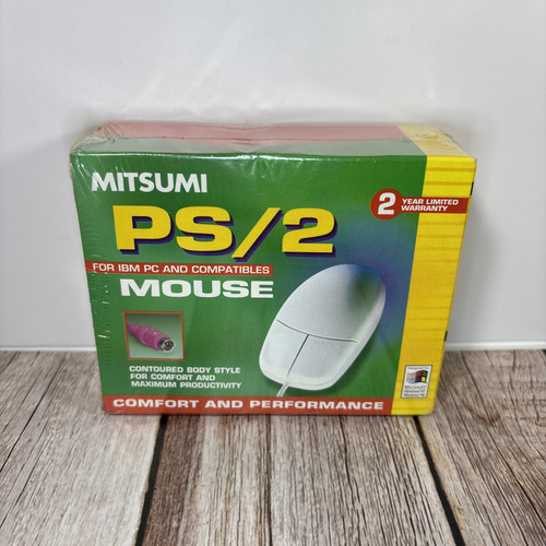 Mitsumi Brand PS/2 Mouse For IBM PC Computers Contoured Body Style - Picture 1 of 6