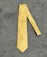 Vesuvio Napoli Gold Satin Tie Mens Classic Formal