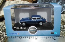 Oxford 1/76 Scale MG MGB GT sports car -  Mineral Blue 76MGBGT004