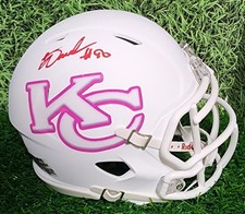 CHARLES OMENIHU Kansas City Chiefs CUSTOM BCA Mini Helmet Autographed / Signed