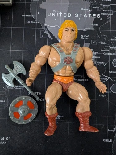 Mattel He-Man Masters of the Universe Vintage 1981 Figure Soft Head Taiwan MOTU
