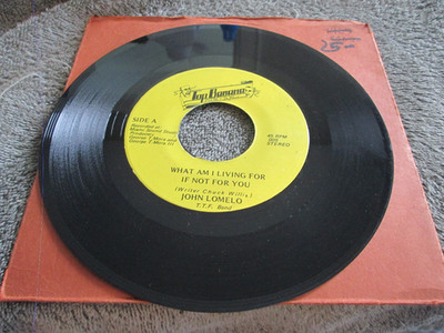 JOHN LOMELO-LET THEM TALK -WHAT AM I LIVING FOR IF NOT -TOP BANANA 45-SOUL-HEAR
