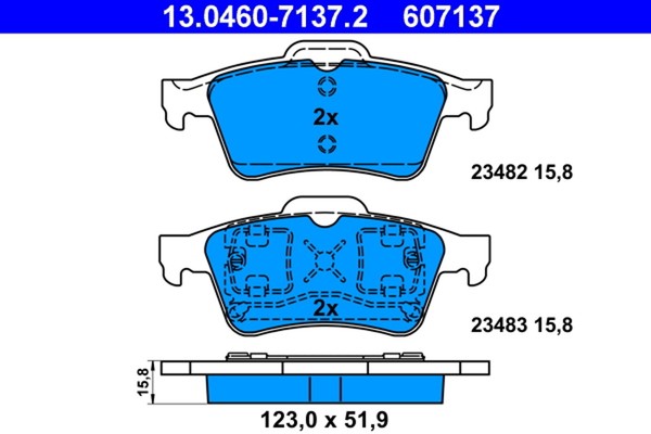 BremsbelÄGe Renault T. Espace/Laguna/Megane/Vel Satis 01--image