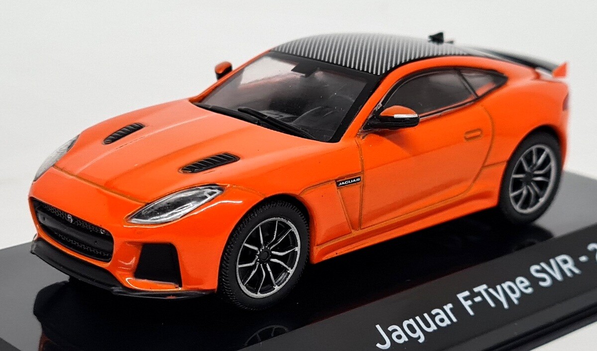 Altaya 1/43 Jaguar F-Type SVR 2016 Orange Supercar Diecast Scale 