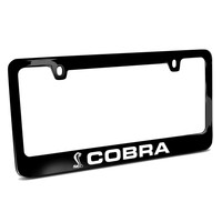 Ford Mustang Cobra Black Metal License Plate Frame, Made In Usa on sale Ford Mustang Cobra Black Metal License Plate Frame, Made In Usa on sale