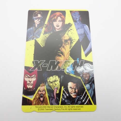 Japanische Telefonkarte X-MEN Professor X Zyklopen Jeansgrau Vielfraß Marvel 2000 - Bild 1 von 6