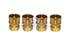 Pressure Washer | Quick Connect Socket | 1/4" Female NPT | Brass | 4 Pack