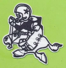 2-7/8" x 2-1/2" Embroidered Iron On Retro Patch - Dallas Cowboys (1960-1970)