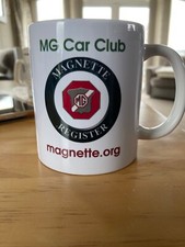 MG MAGNETTE REGISTER CAR CLUB MUG. 70 years, 1953-2023