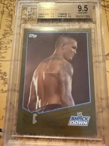 BGS 9.5 2013 Topps WWE #73 Gold Parallel Randy Orton /50