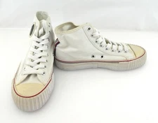 PF Flyers Shoes Center Reissue Hi White/Red/Blue Sneakers Womens 6.5