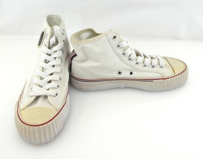 PF Flyers Shoes Center Reissue Hi White/Red/Blue Sneakers Womens