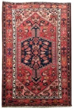 4x7' Salmon Red Perssiaan Zanjan Rug 81742