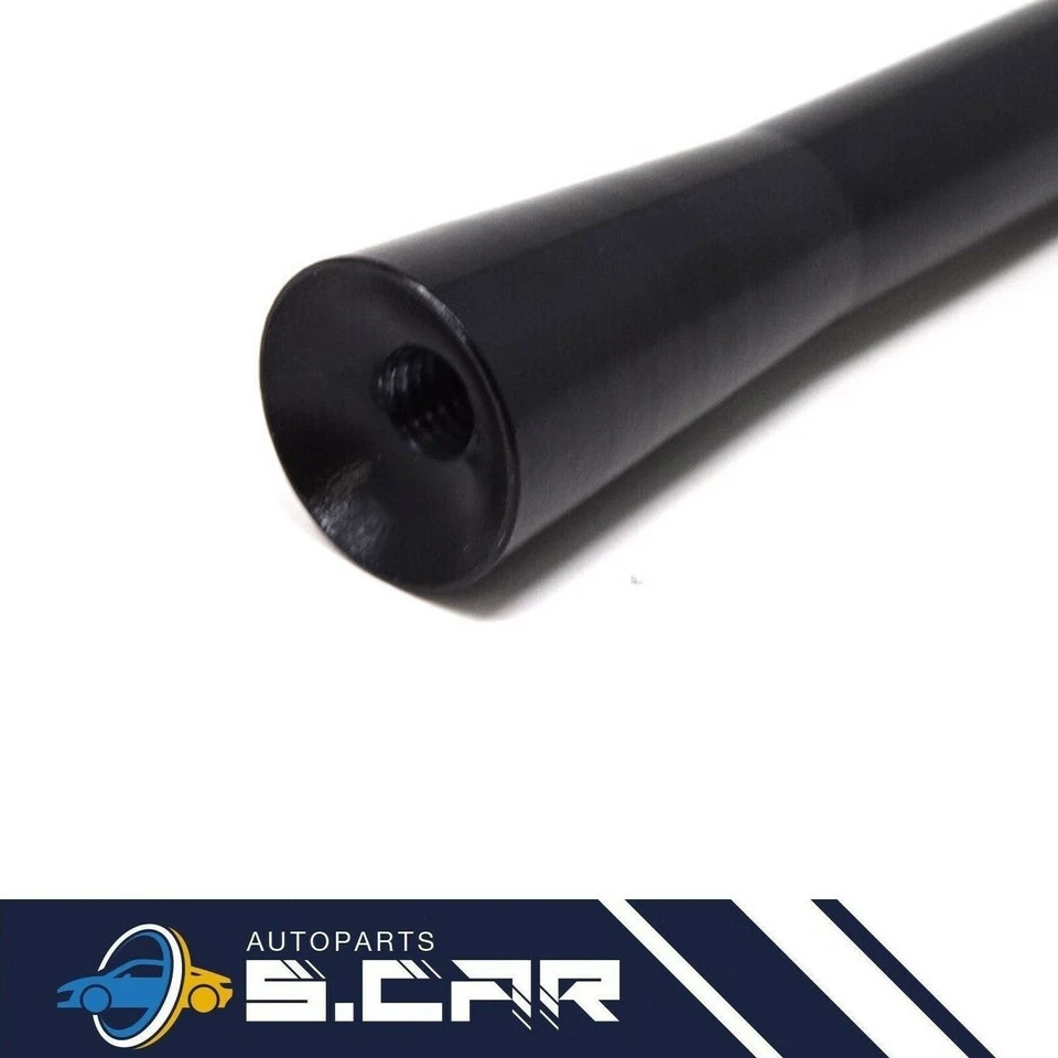 Stelo Antenna Corta Da Tetto Per Auto Universale 10cm Tuning AF Fm Silver - Immagine 3 di 3