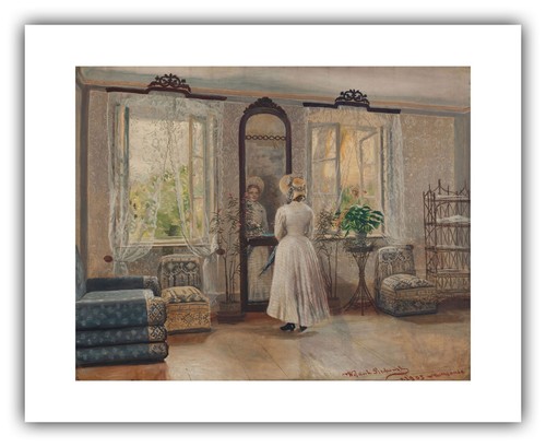Wojciech Piechowski : "Sunday in the Countryside" (1905) — Giclee Fine Art Print - Picture 7 of 7