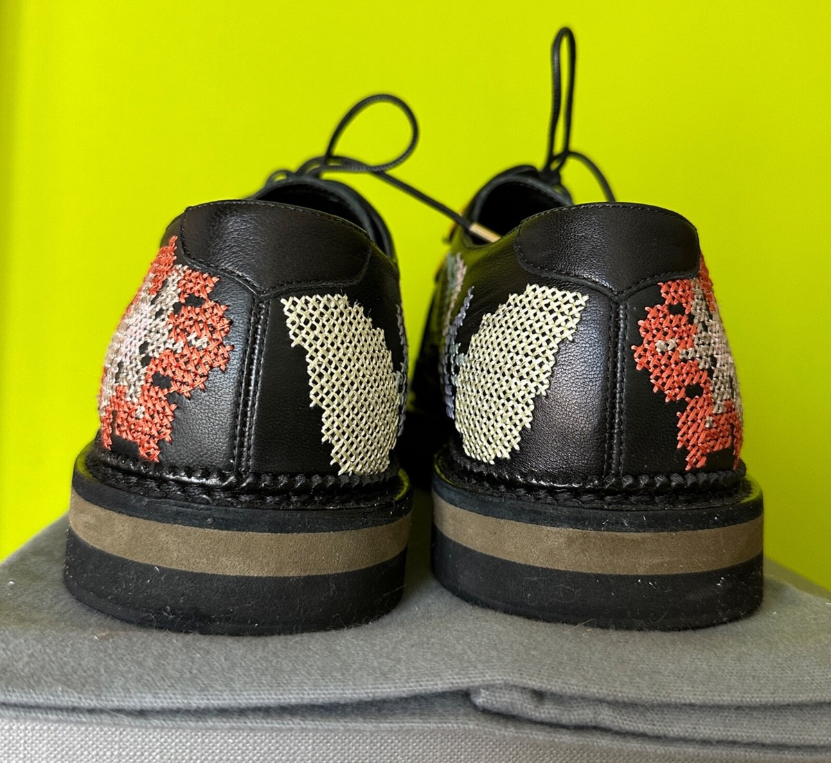 Alexander McQueen Rare Women Loafers with Top Cross Stitch