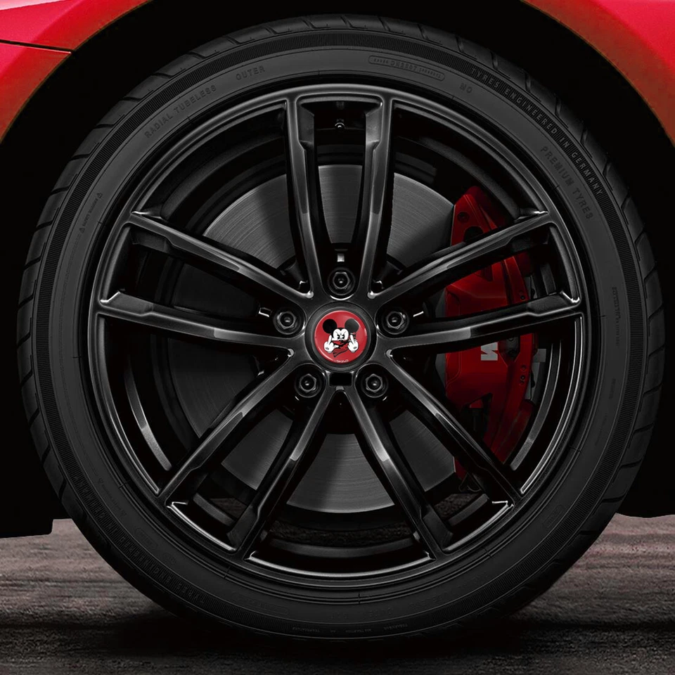 4 tapacubos centrales compatibles con llantas de aleación BMW 68mm rojo CB 1 Foto 4 de 4