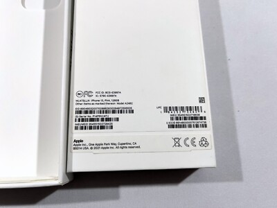 BOX ONLY Apple iPhone 13 Pink 128GB Replacement MLA73LL/A A2482 | eBay