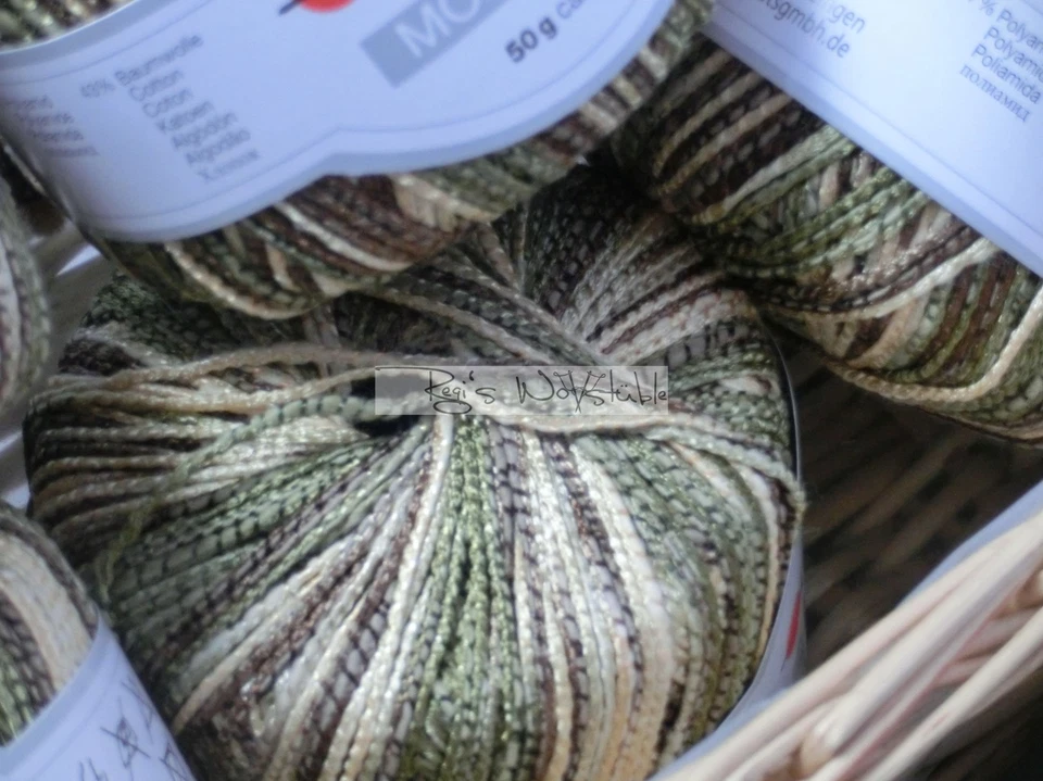 (99 €/kg): 50 Gramm Gedifra Momentum, Bändchengarn m. Glanzfaden Fb.8204 #369 - Bild 2 von 2