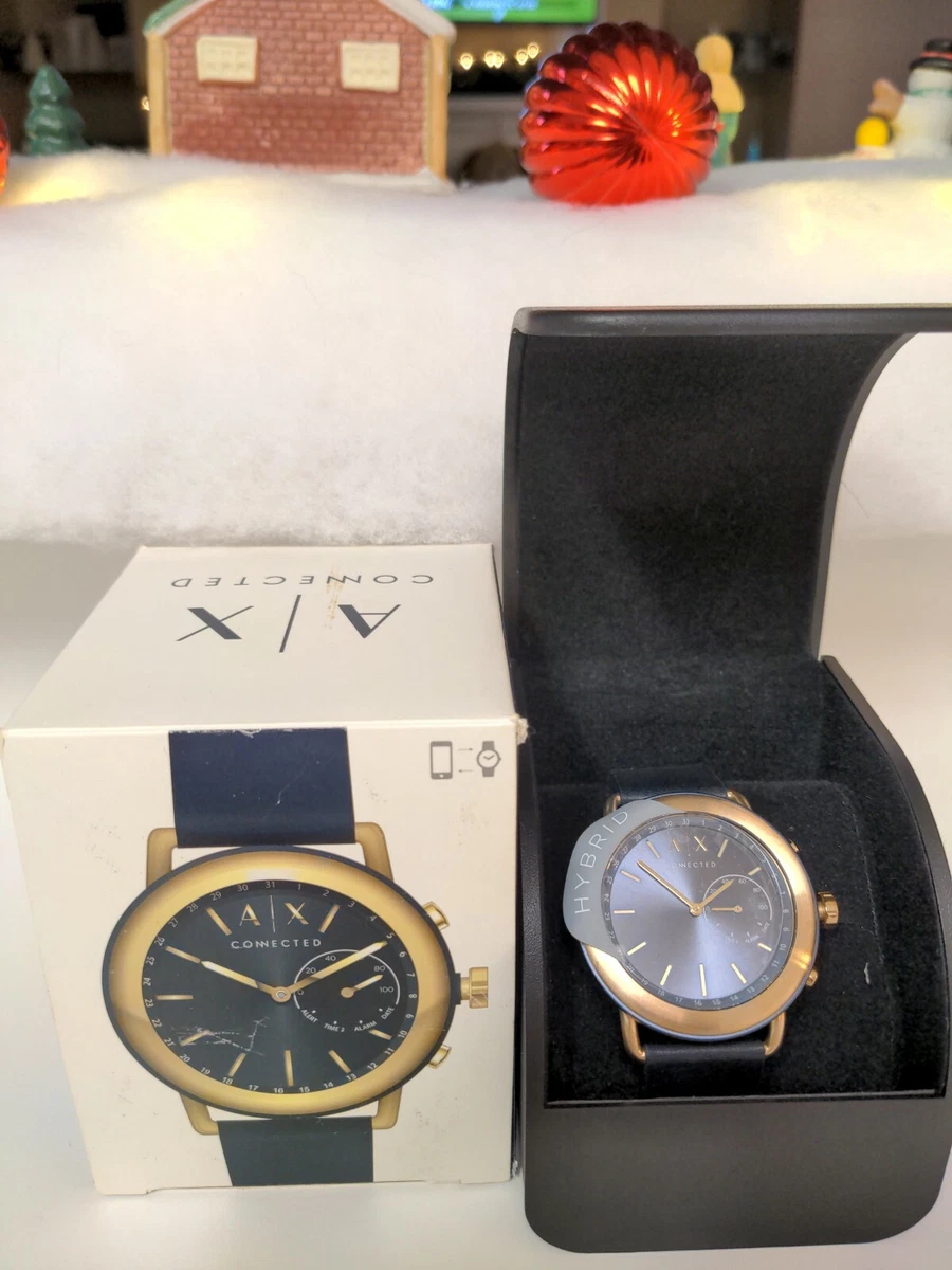 Armani exchange top connected gold
