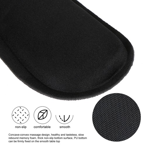 Memory Foam Wrist Guard Set Rest for Keyboard and Mouse Gaming Pad Computer - Photo 9/12