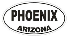 Phoenix Arizona Oval Bumper Sticker Or Helmet Sticker D1649 Euro Oval Phoenix Arizona Oval Bumper Sticker Or Helmet Sticker D1649 Euro Oval